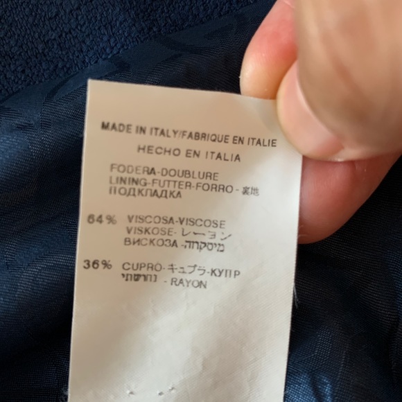 Valentino Blue Blazer women’s size 42/6 - Picture 8 of 8